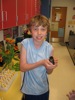 Devin hold a baby chick